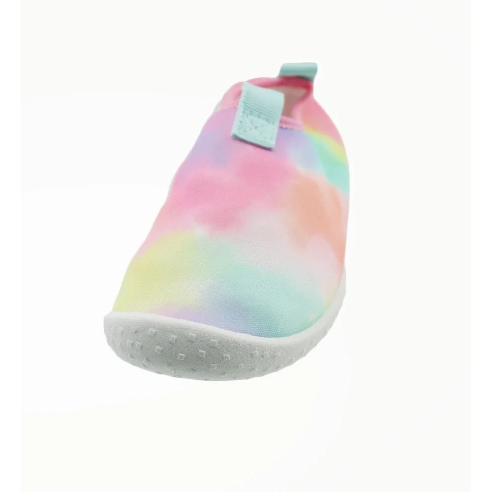 Cat & Jack Toddler Tie Dye Water Shoes Slip‎ On Aqua Socks Multi Color Size 9